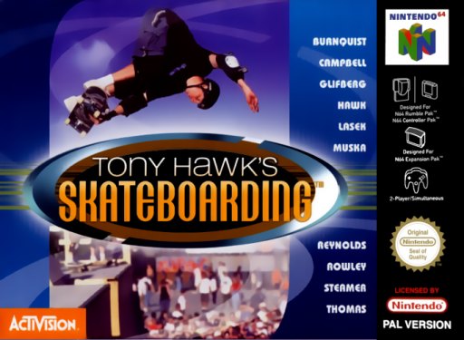 Tony Hawk's Skateboarding box art