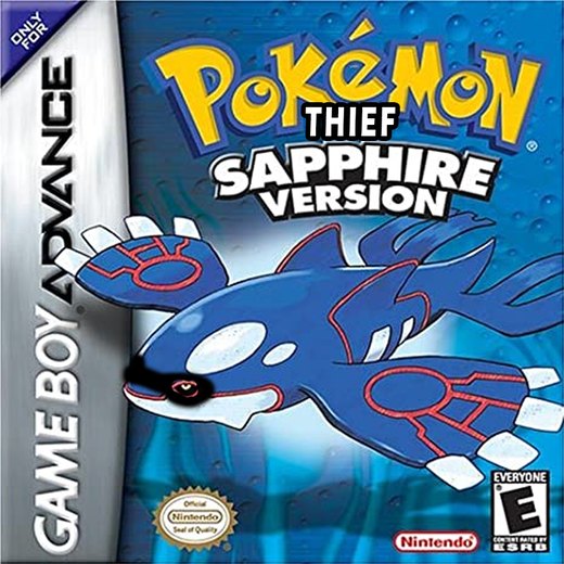 Pokémon Thief Ruby & Sapphire box art