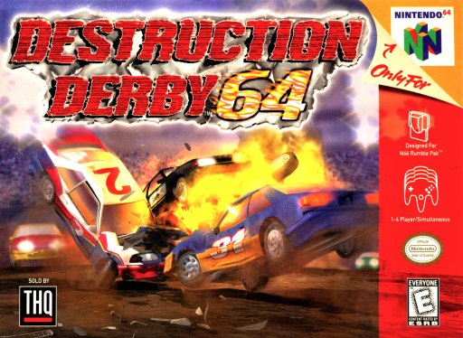 Destruction Derby 64 box art