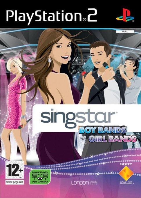SingStar Boy Bands vs Girl Bands box art