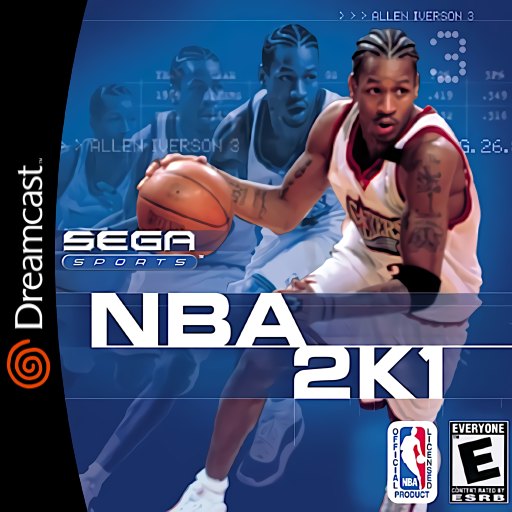 NBA 2K1 box art
