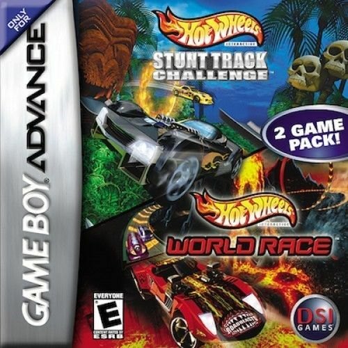 2 Game Pack!: Hot Wheels: Stunt Track Challenge / Hot Wheels: World Race box art
