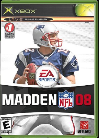 Madden NFL 08 box art