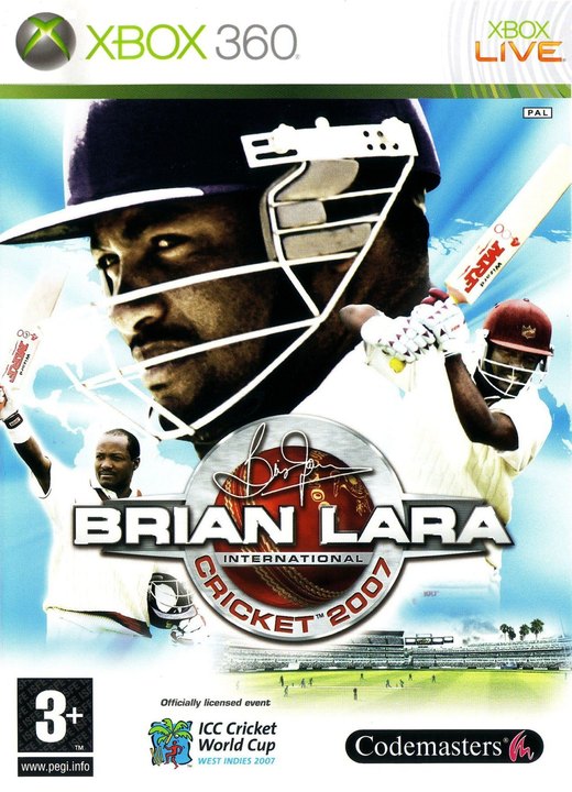 Brian Lara International Cricket 2007 box art