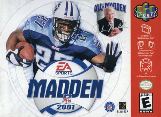 Madden NFL 2001 box art