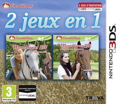 2in1 Horses 3D Vol.2: Rivals in the Saddle and Jumping for the Team 3D box art