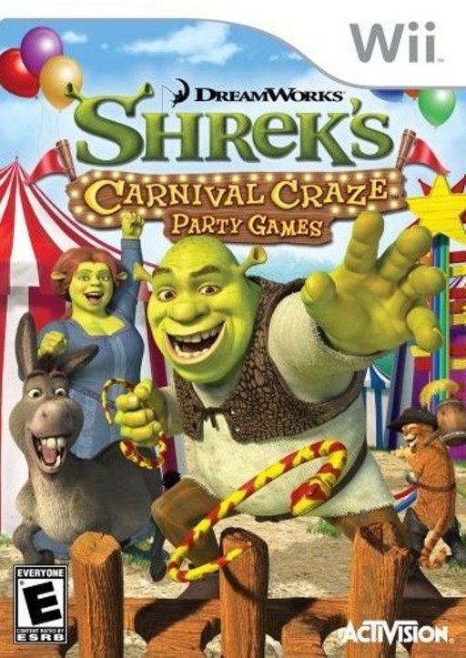 DreamWorks Shrek's Carnival Craze: Party Games box art