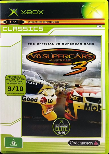 V8 Supercars Australia 3 box art
