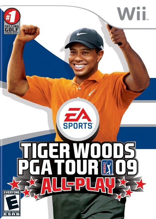 Tiger Woods PGA Tour 09: All-Play box art