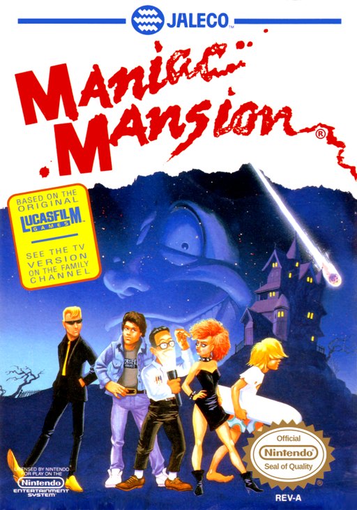 Maniac Mansion box art