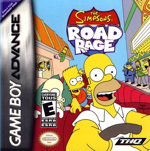 The Simpsons: Road Rage box art