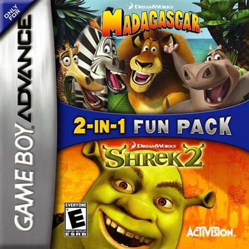 2-in-1 Fun Pack: Shrek 2 / Madagascar box art