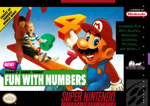 Mario's Early Years: Fun with Numbers box art