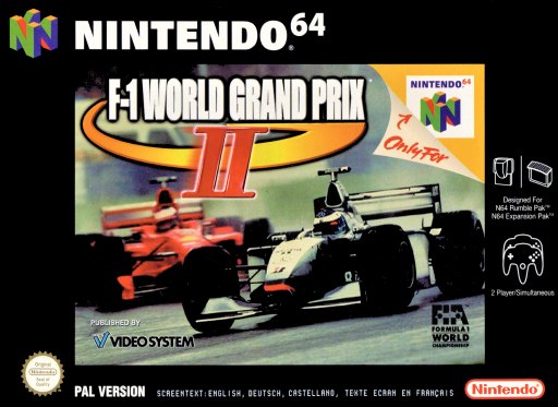 F-1 World Grand Prix II box art
