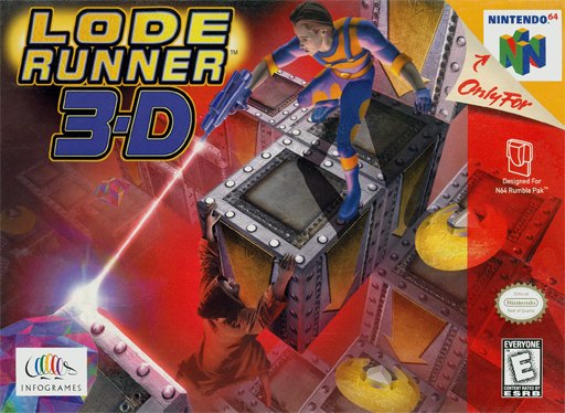 Lode Runner 3-D box art