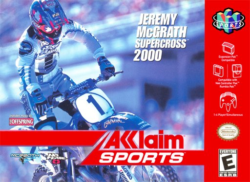 Jeremy McGrath Supercross 2000 box art