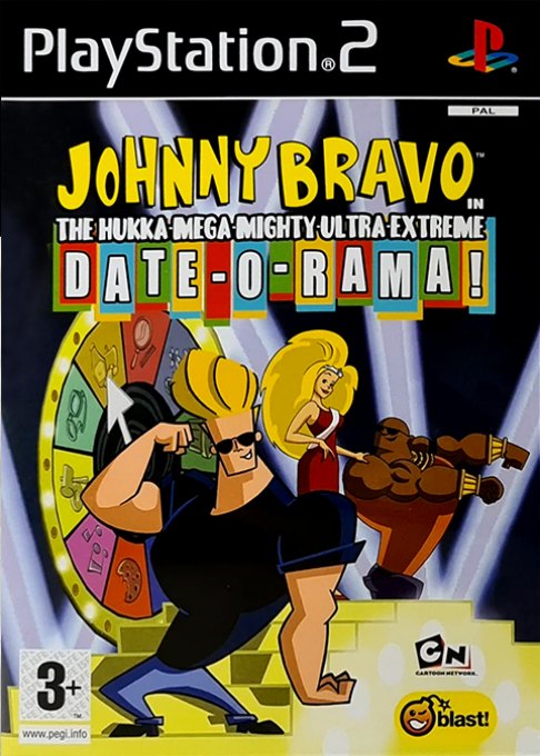 Johnny Bravo in the Hukka-Mega-Mighty-Ultra-Extreme Date-O-Rama! box art