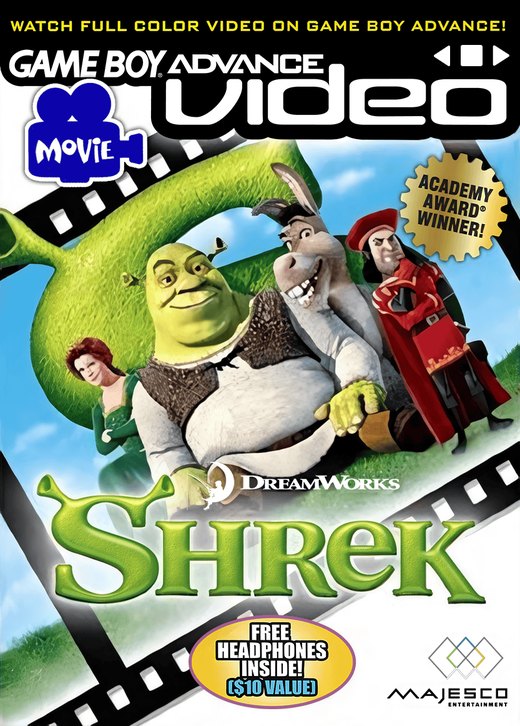 Game Boy Advance Video: DreamWorks Shrek box art