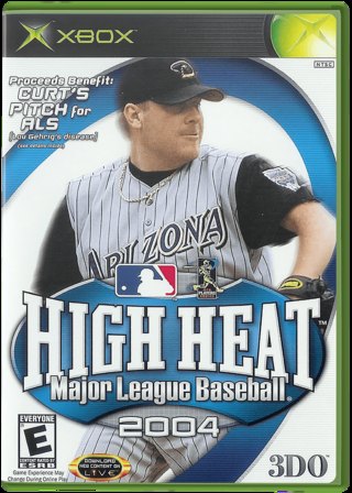 High Heat Major League Baseball 2004 box art