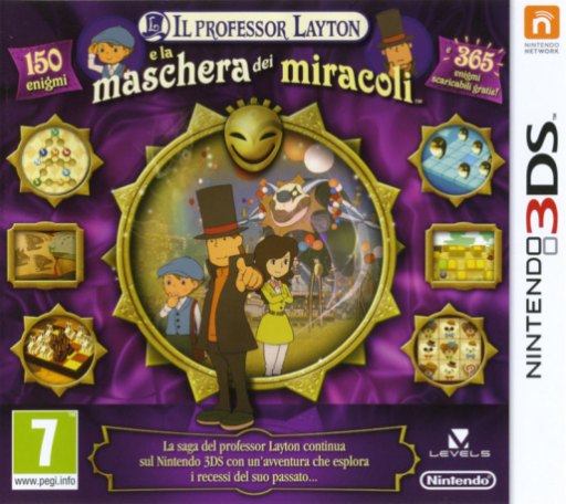 Professor Layton e la Maschera dei Miracoli, Il box art