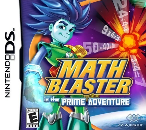 Math Blaster in the Prime Adventure box art