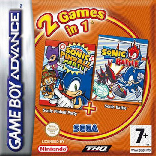2 Games in 1: Sonic Battle + Sonic Pinball Party box art