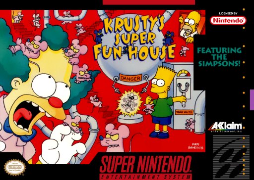 Krusty's Super Fun House box art