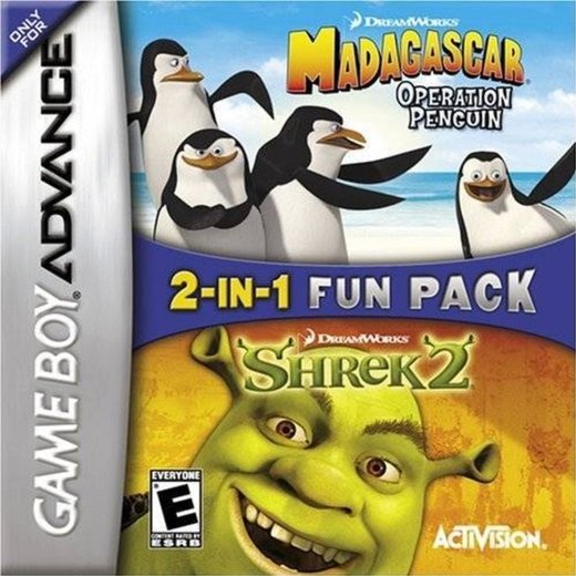 2-In-1 Fun Pack: Madagascar: Operation Penguin / Shrek 2 box art