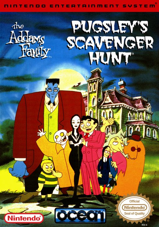 The Addams Family: Pugsley's Scavenger Hunt box art