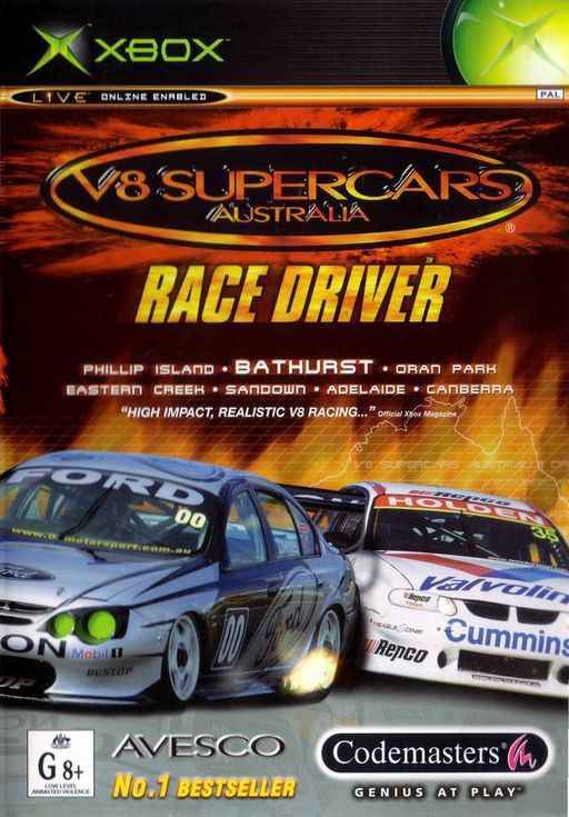 V8 Supercars Australia: Race Driver box art