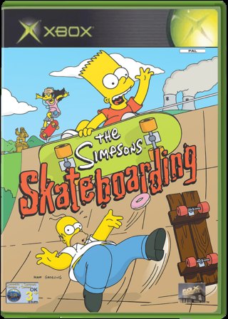 The Simpsons: Skateboarding box art