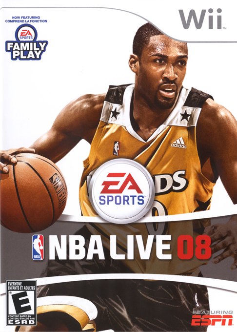 NBA Live 08 box art