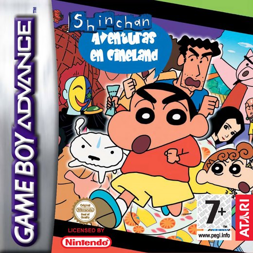 Crayon Shin-Chan: Arashi o Yobu Cinema-Land no Daibouken! box art
