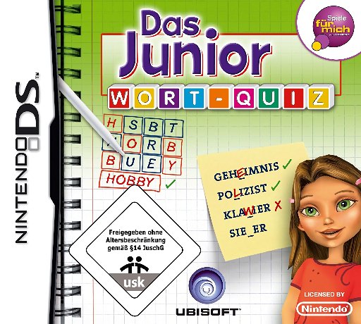 Junior Wort-Quiz, Das box art