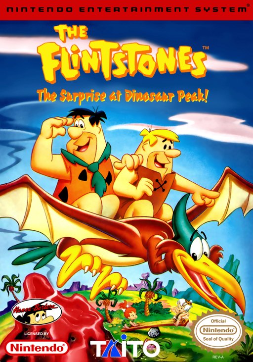 The Flintstones: The Surprise at Dinosaur Peak! box art
