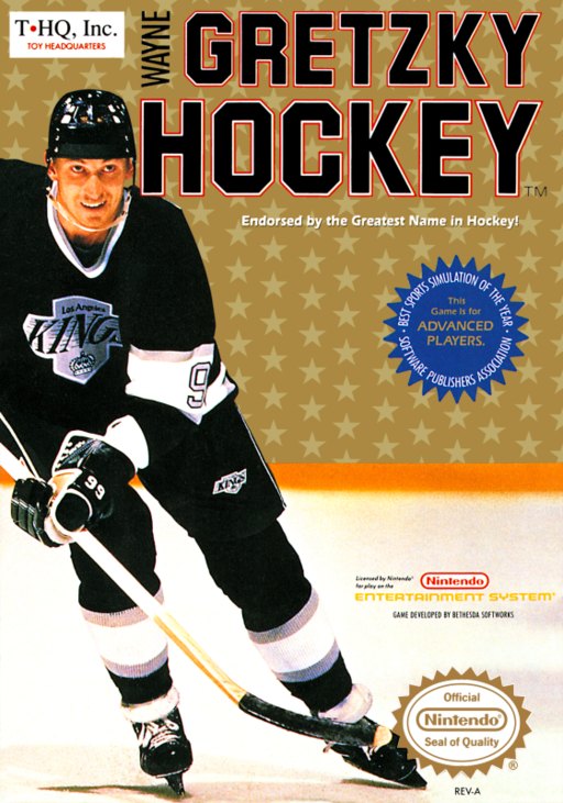 Wayne Gretzky Hockey box art