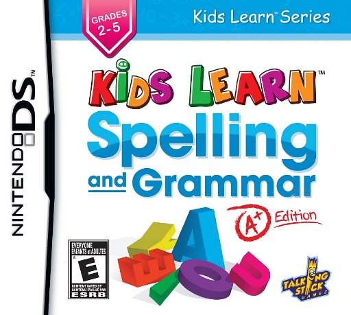 Kids Learn: Spelling and Grammar: A+ Edition box art