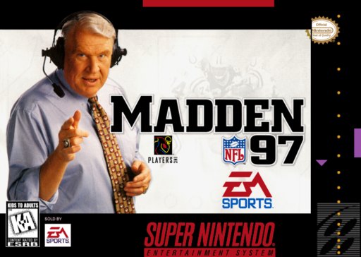 Madden NFL 97 box art