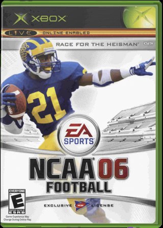 NCAA Football 06 box art