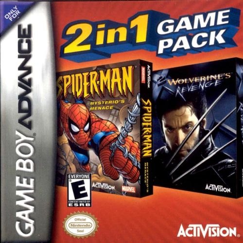 2 in 1 Game Pack: Spider-Man: Mysterio's Menace / X2: Wolverine's Revenge box art