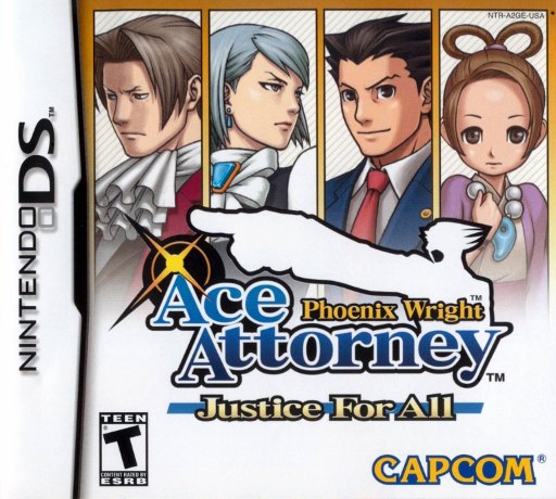 Phoenix Wright: Ace Attorney: Justice for All box art