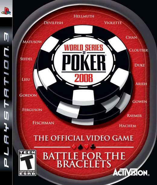World Series of Poker 2008: Battle for the Bracelets box art