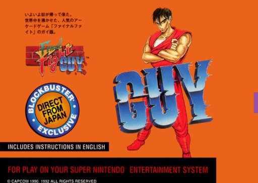 Final Fight Guy box art