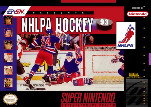 NHLPA Hockey 93 box art