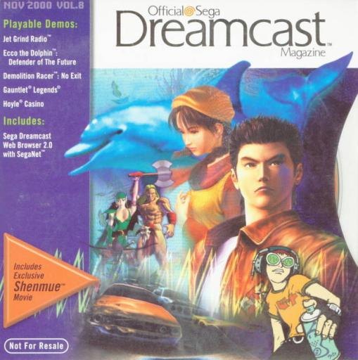 Official Sega Dreamcast Magazine Vol. 8: November 2000 box art