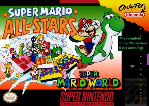 Super Mario All-Stars + Super Mario World box art
