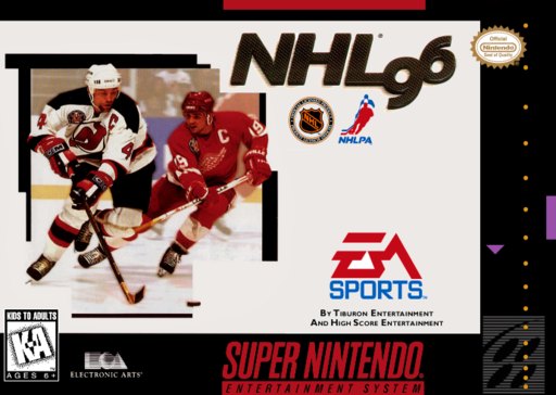 NHL 96 box art