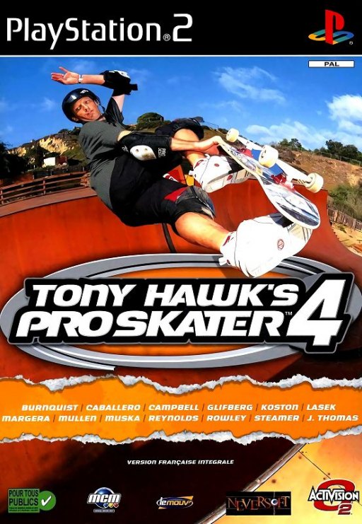 Tony Hawk's Pro Skater 4 box art