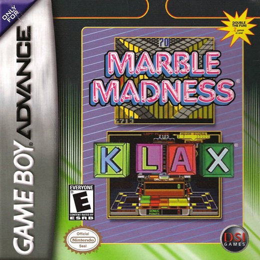Marble Madness / Klax box art