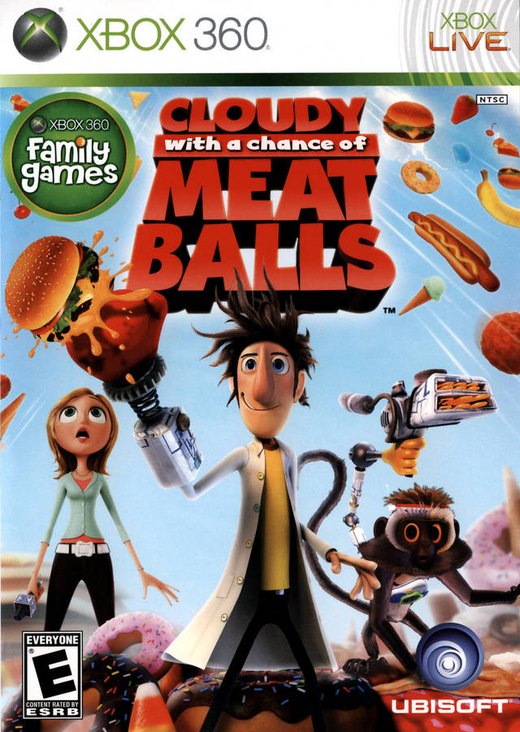 Cloudy With a Chance of Meatballs box art